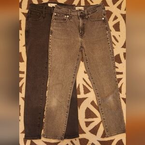 Madewell Jeans Duo - Black, Grey size 24